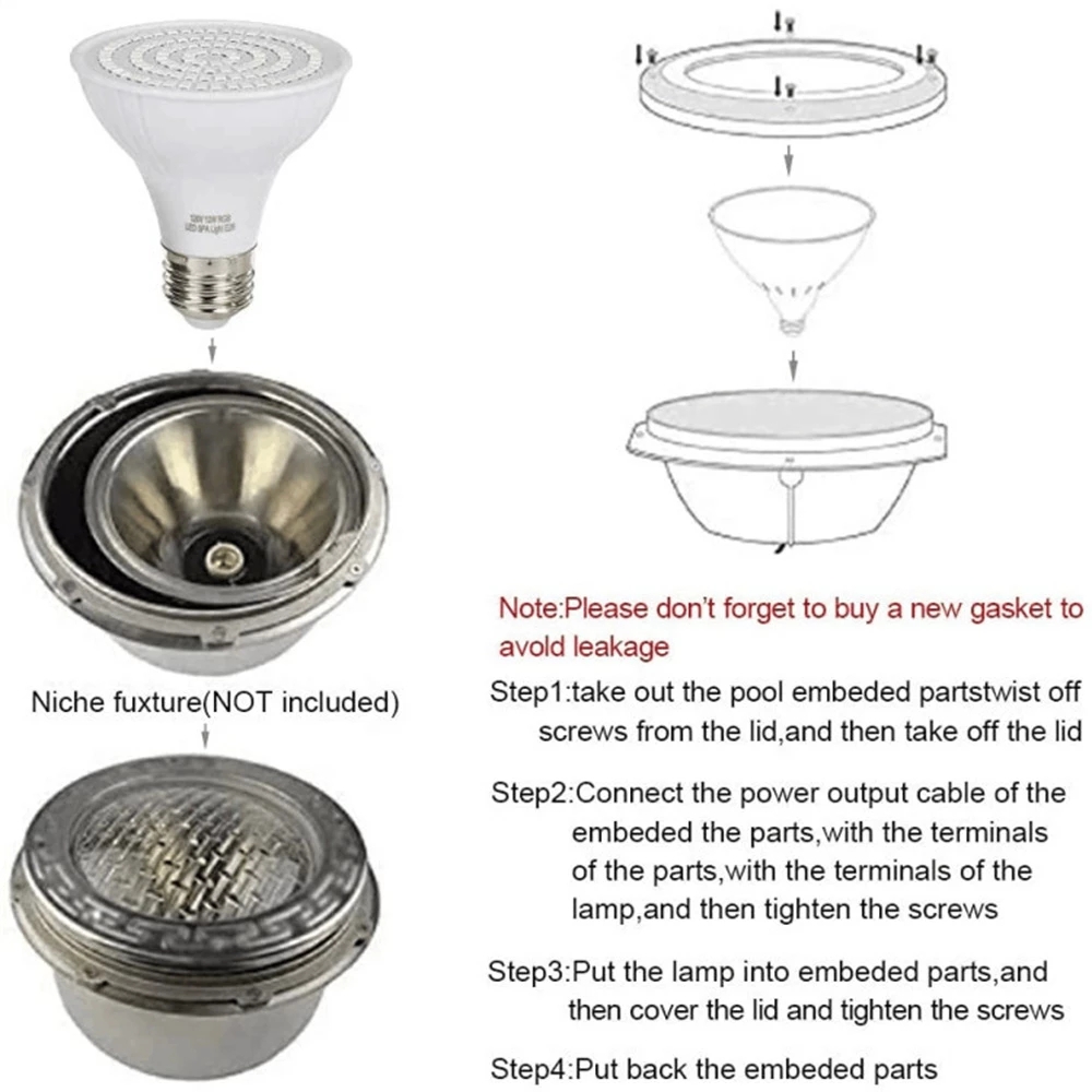 RGB LED Swimming Pool Light E2 - огляд і ціна Xy Spa & Wellness Reviews